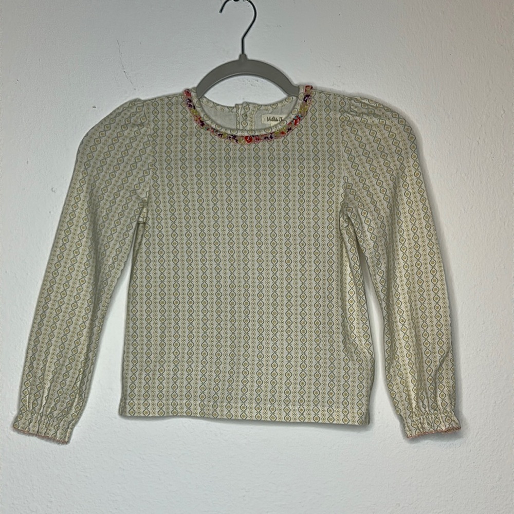 MATILDA JANE Bee Top Friends Forever Ruffle Layering Shirt size 6